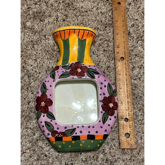 Milson & Louis Picture Frame Jug / vase Shaped Flowers Hand Painted - Picture 4 of 6